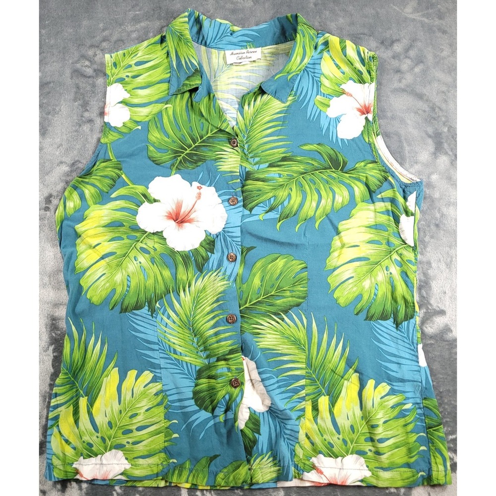 Vintage Hawaiian Reserve Collection Women Large USA‎ Made/Hawaii Floral Colorful